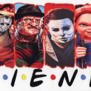 Horror Movie Frame Friends 16oz UV DTF Wrap