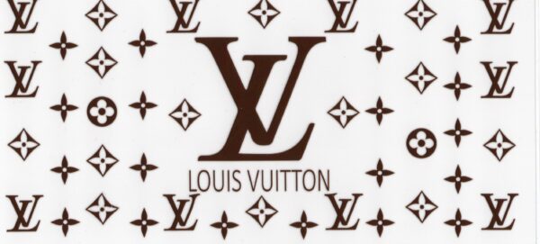 LV Inspired Brown 16oz UV DTF Wrap