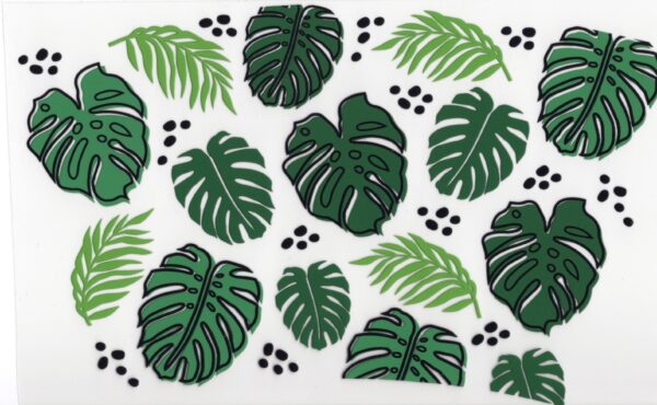Monstera Leaves UV DTF 20oz Wrap