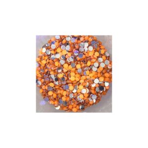 Electric Bling Orange – Neon UV Colour-Changing 4mm Rhinestones | Glow Craft Flatback Gems for Tumblers, Resin & DIY Bling