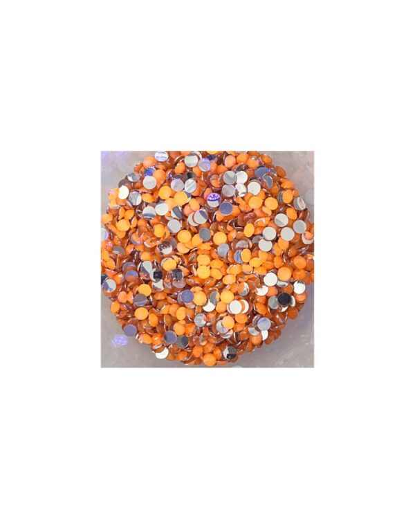 Electric Bling Orange – Neon UV Colour-Changing 4mm Rhinestones | Glow Craft Flatback Gems for Tumblers, Resin & DIY Bling