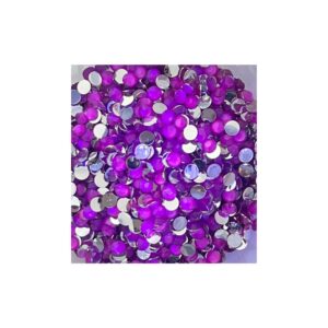 Electric Bling Purple – Neon UV Colour-Changing 4mm Rhinestones | Glow Craft Flatback Gems for Tumblers, Resin & DIY Bling