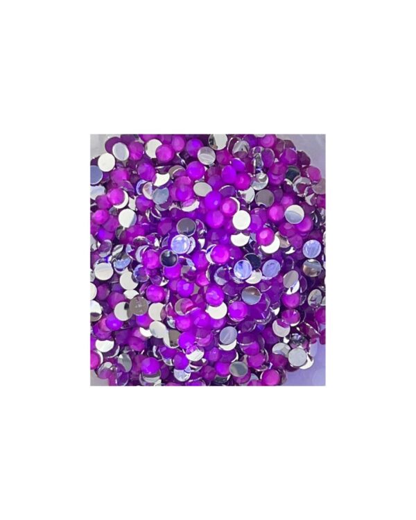 Electric Bling Purple – Neon UV Colour-Changing 4mm Rhinestones | Glow Craft Flatback Gems for Tumblers, Resin & DIY Bling