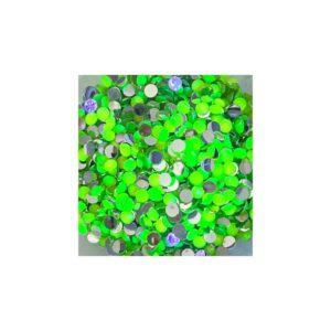 Electric Bling Yellow – Neon UV Colour-Changing 4mm Rhinestones | Glow Craft Flatback Gems for Tumblers, Resin & DIY Bling