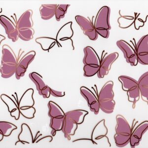 Pink Butterflies UV DTF 20oz Wrap