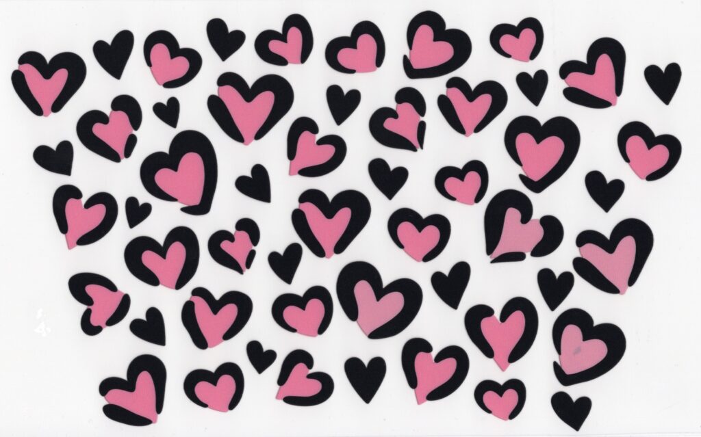 Pink Heart Leopard Spots UV DTF 20oz Wrap