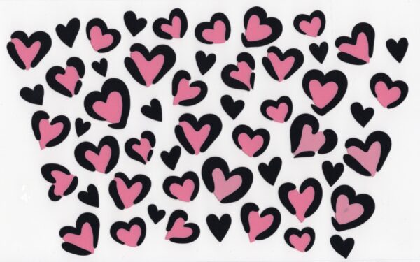 Pink Heart Leopard Spots UV DTF 20oz Wrap