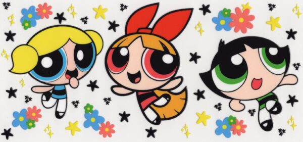 Powerpuff Girls 16oz UV DTF Wrap