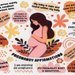 Pregnancy Affirmations 16oz UV DTF Wrap