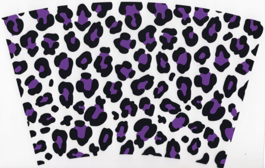 Purple Leopard Spots UV DTF 20oz Wrap