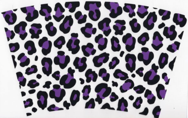 Purple Leopard Spots UV DTF 20oz Wrap