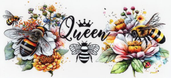 Queen Bee 16oz UV DTF Wrap