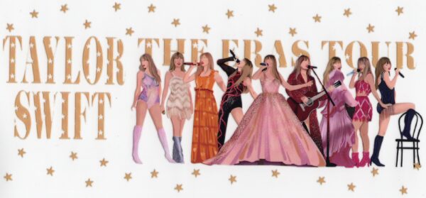 Taylor Swift The Eras Tour Words 16oz UV DTF Wrap