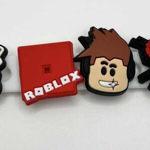 Roblox-Inspired Croc Charms – Gamer Set of 6