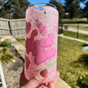 Weed Bae - Ready Made 16oz Glass Snowglobe Tumbler