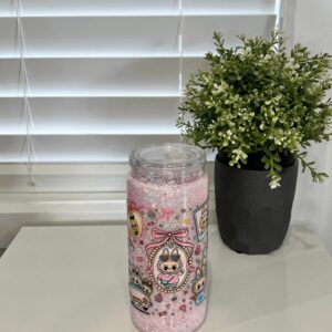 Lafufu Pastel - Ready Made 16oz Acrylic Snowglobe Tumbler