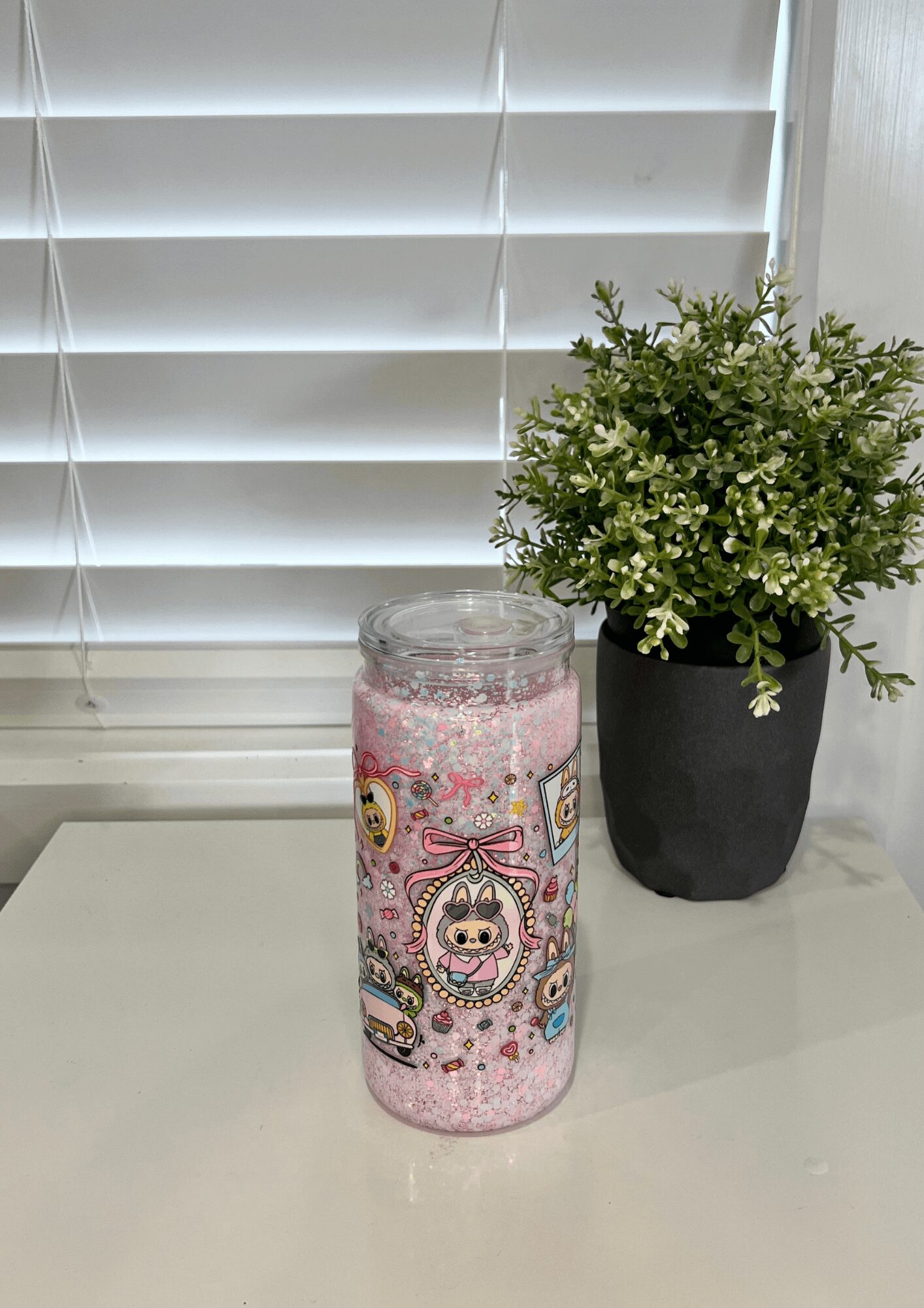 Lafufu Pastel - Ready Made 16oz Acrylic Snowglobe Tumbler