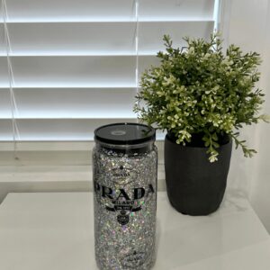 Prad@ Sparkle - Ready Made 16oz Acrylic Snowglobe Tumbler