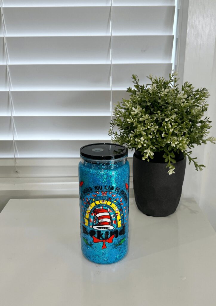 Dr Suess Be Kind- Ready Made 16oz Acrylic Snowglobe Tumbler