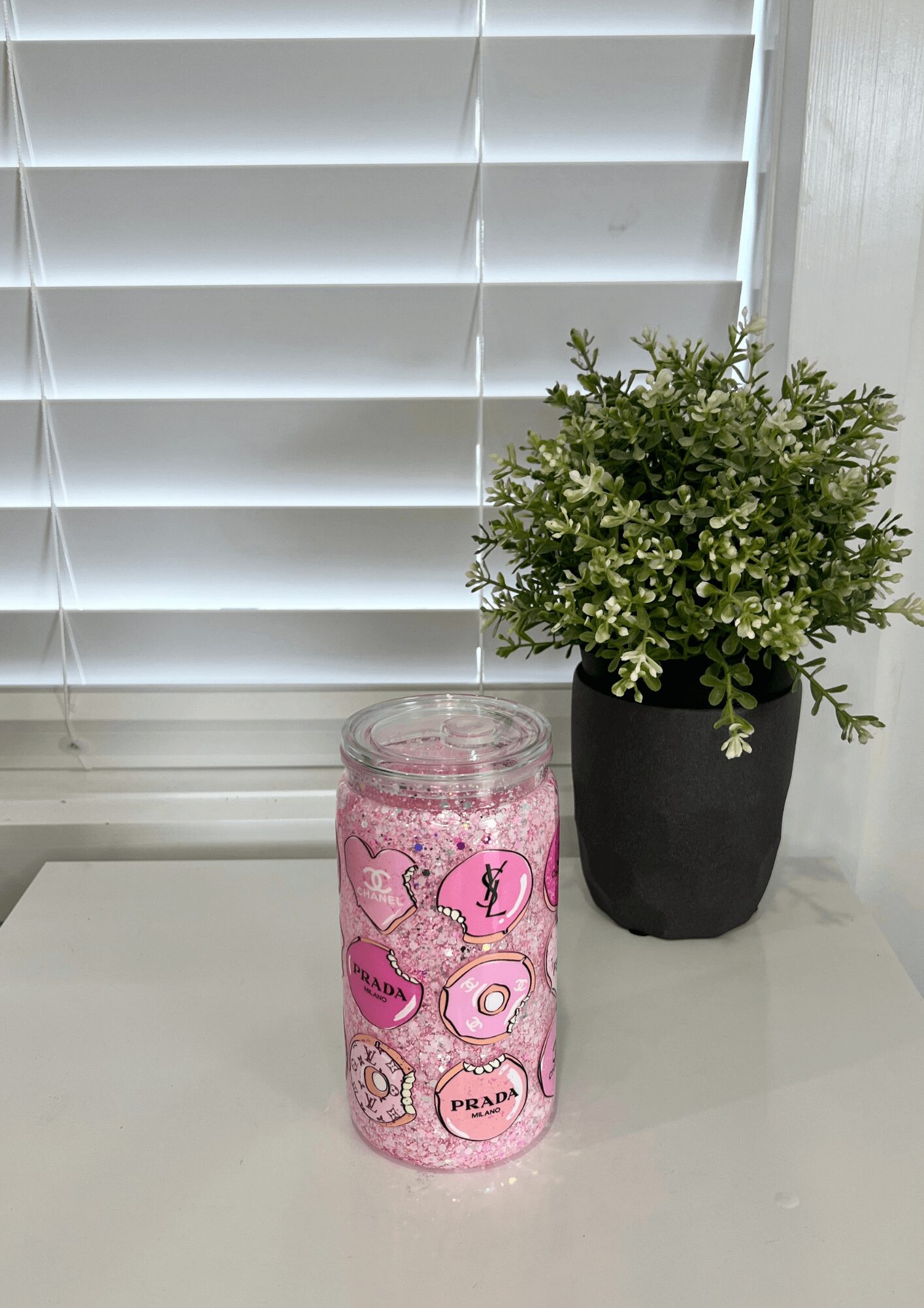 Donut Lux Brands - Ready Made 16oz Acrylic Snowglobe Tumbler