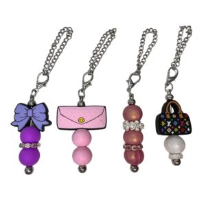 Handmade Beaded Tumbler Handle Charms – Fun Drinkware Accessories