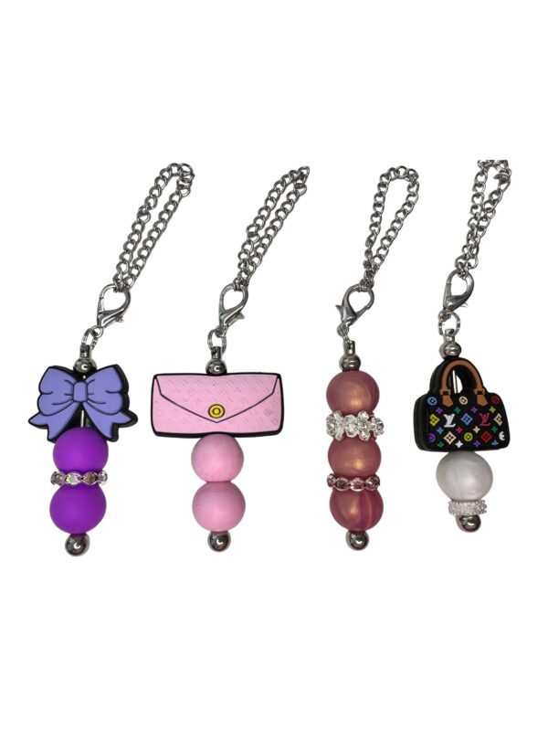 Handmade Beaded Tumbler Handle Charms – Fun Drinkware Accessories