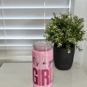 It's a good day for Girl Math - Ready Made 16oz Acrylic Snowglobe Tumbler