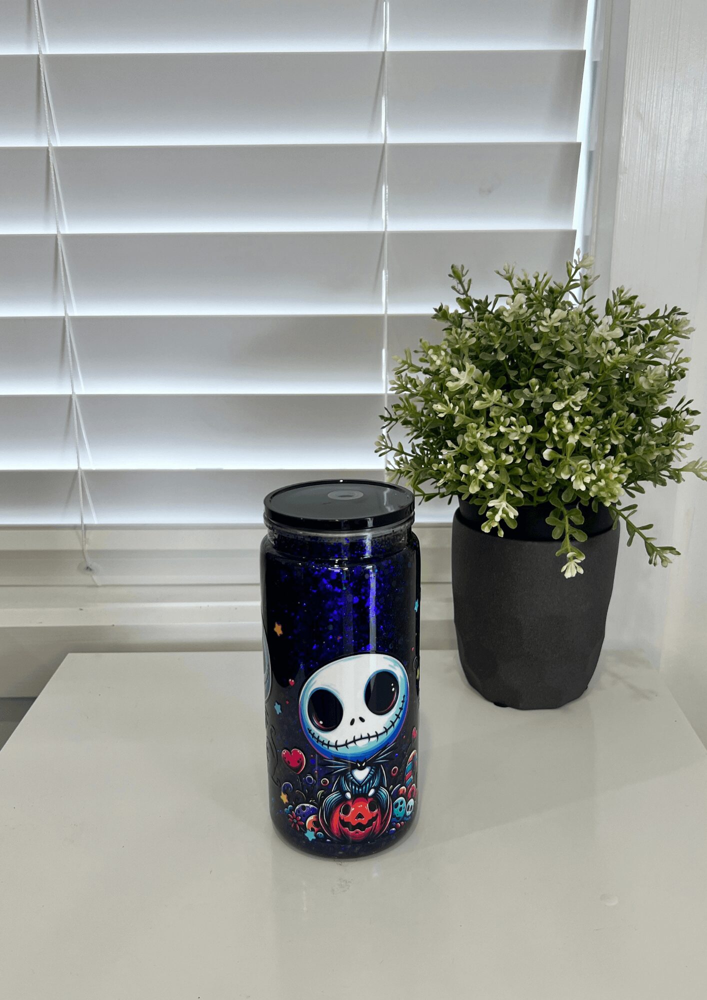 Jack Skeleton - Ready Made 16oz Acrylic Snowglobe Tumbler