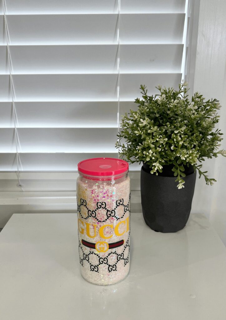 Gucc1 Vibes - Ready Made 16oz Acrylic Snowglobe Tumbler