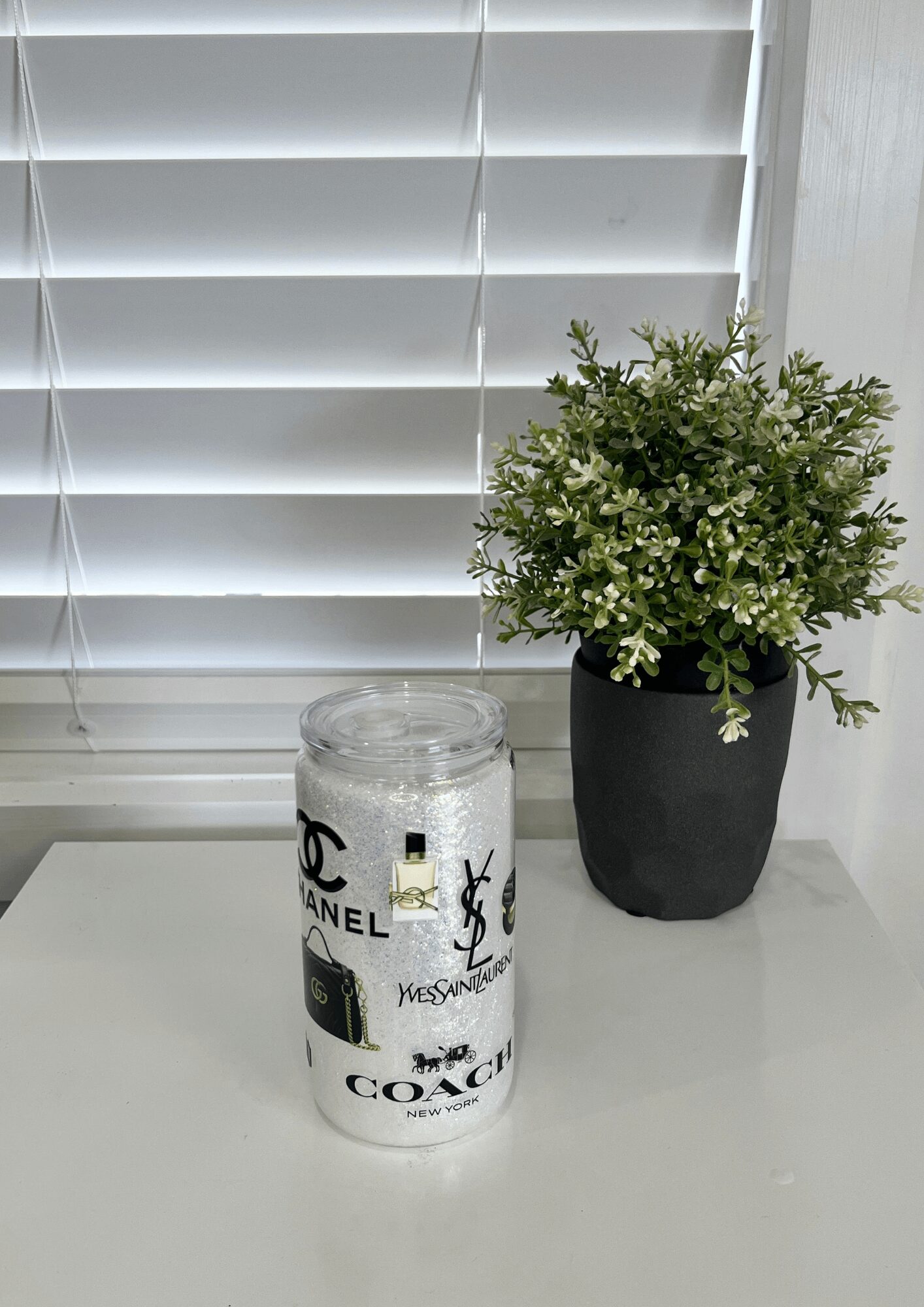 Lux Brands - Ready Made 16oz Glass Snowglobe Tumbler