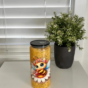 Beeautiful - Ready Made 16oz Acrylic Snowglobe Tumbler