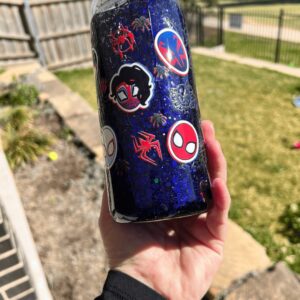 Spiderman and Friends - Ready Made 16oz Acrylic Snowglobe Tumbler