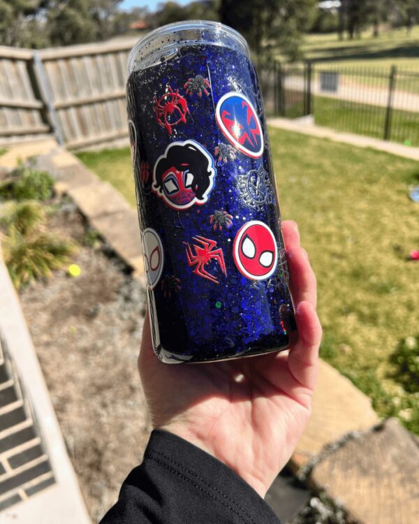 Spiderman and Friends - Ready Made 16oz Acrylic Snowglobe Tumbler