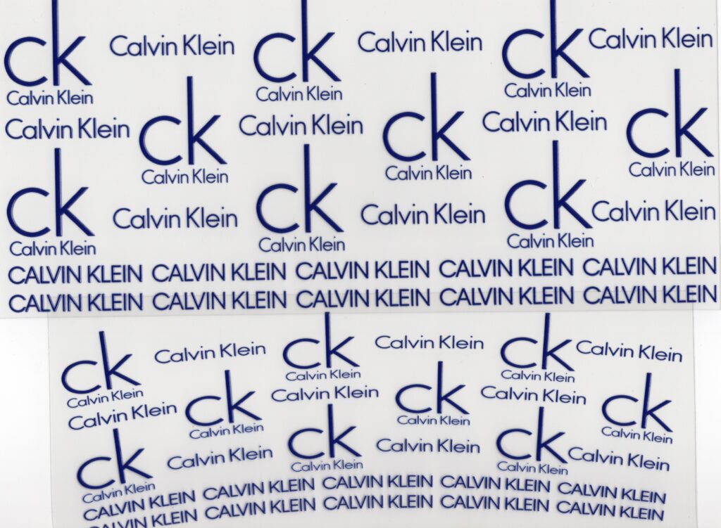 Calvin Klein in Blue 40oz UV DTF Wrap