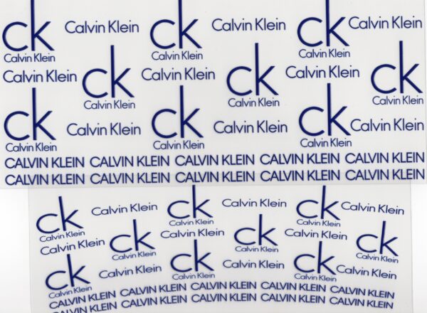 Calvin Klein in Blue 40oz UV DTF Wrap