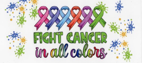 Cancer Awareness 16oz UV DTF Wrap