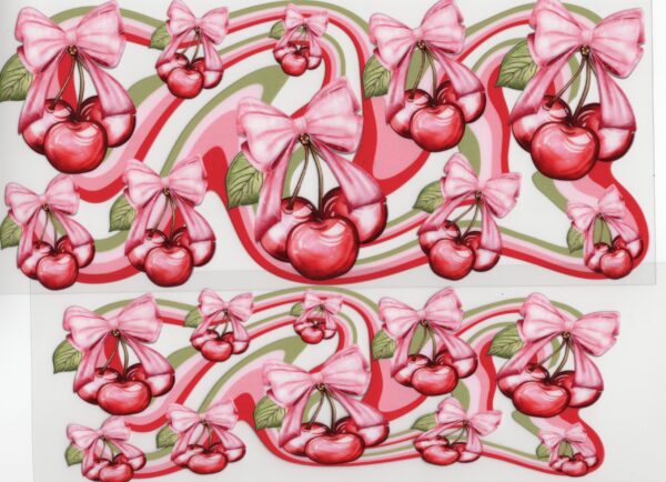 Cherries and Bows 40oz UV DTF Wrap