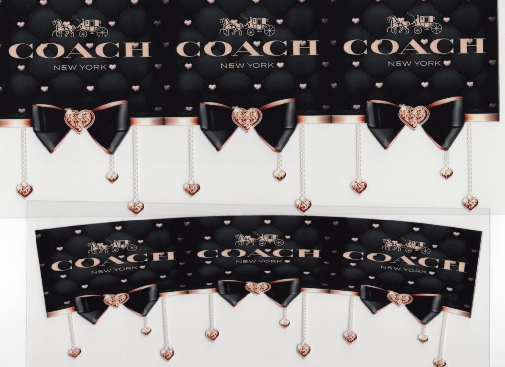 Coach in Black 40oz UV DTF Wrap