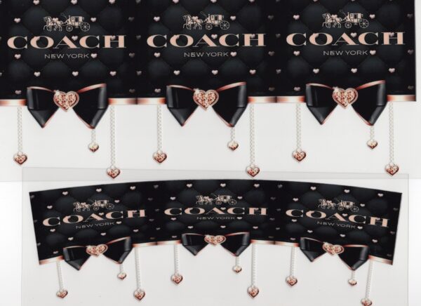 Coach in Black 40oz UV DTF Wrap