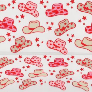 Cowgirl Hats in Pink 40oz UV DTF Wrap