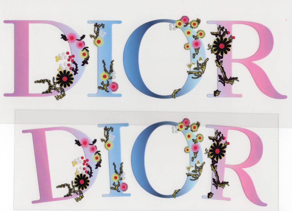 Dior Flowers 40oz UV DTF Wrap