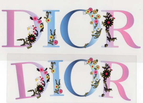 Dior Flowers 40oz UV DTF Wrap