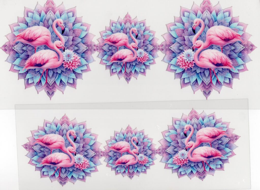 Flamingos 40oz UV DTF Wraps