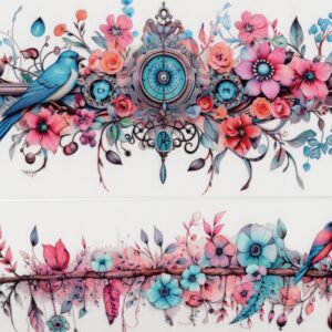 Flowering Compass 40oz UV DTF Wrap