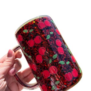 Cherry Bomb - Ready Made 20oz Snow Globe Glitter Handle Tumbler