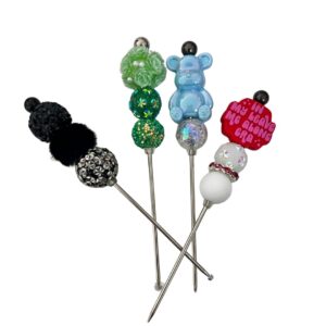 Handmade Beaded Glitter Pokers – Fun Resin & Glitter Tools for Crafters