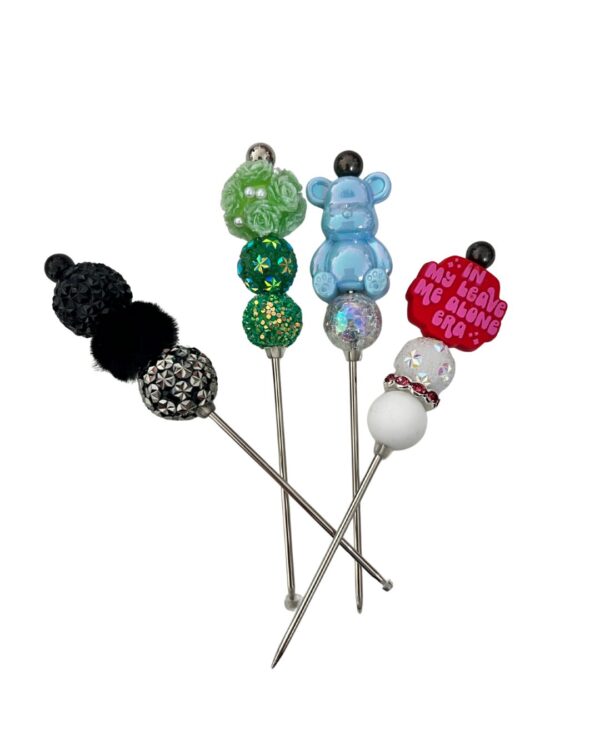 Handmade Beaded Glitter Pokers – Fun Resin & Glitter Tools for Crafters