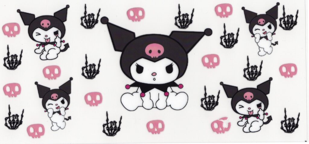 Kuromi 16oz UV DTF Wrap