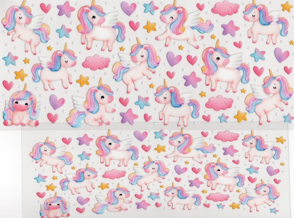 Little Unicorns 40oz UV DTF Wrap