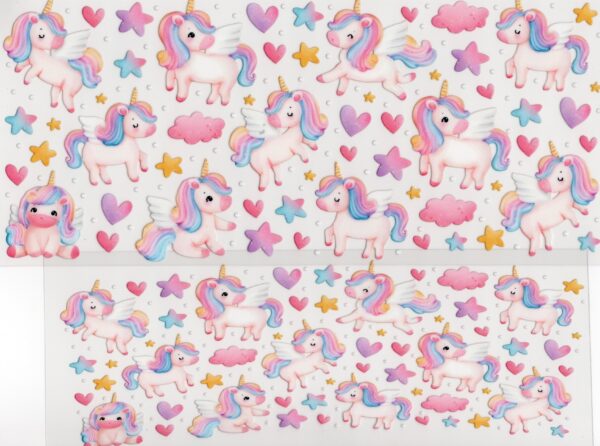 Little Unicorns 40oz UV DTF Wrap